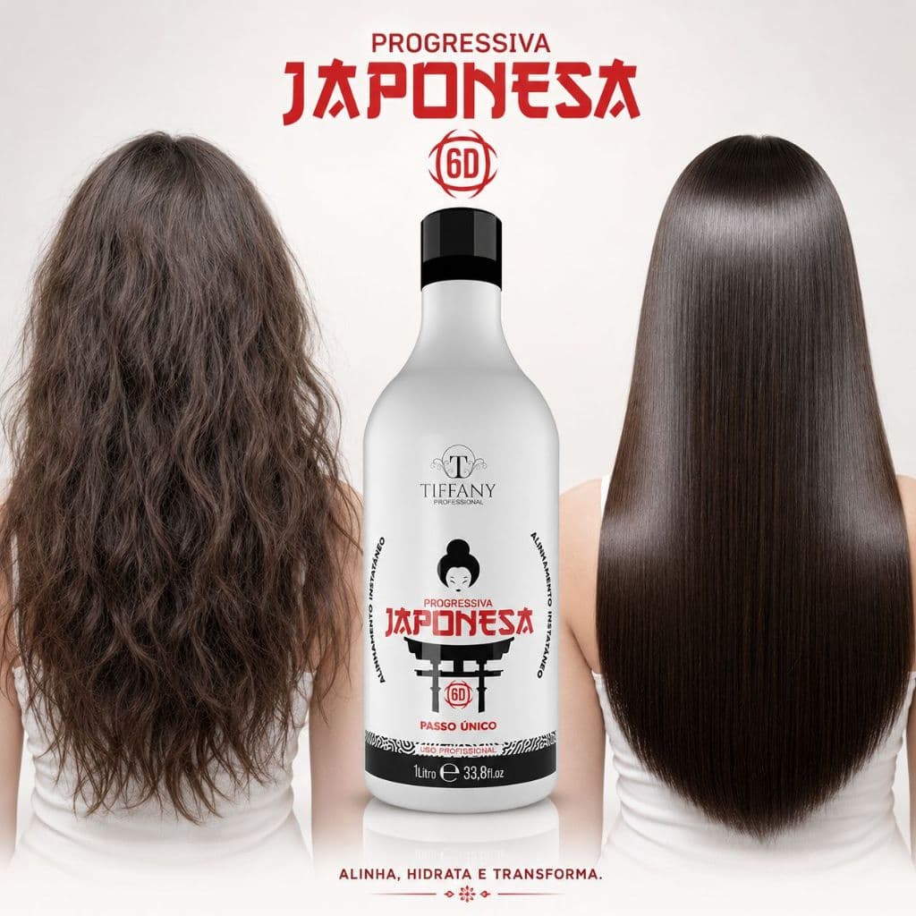 Progressiva Japonesa 6D Tiffany Professional -1LT- LIso Imediato Alisa 100% Profissional