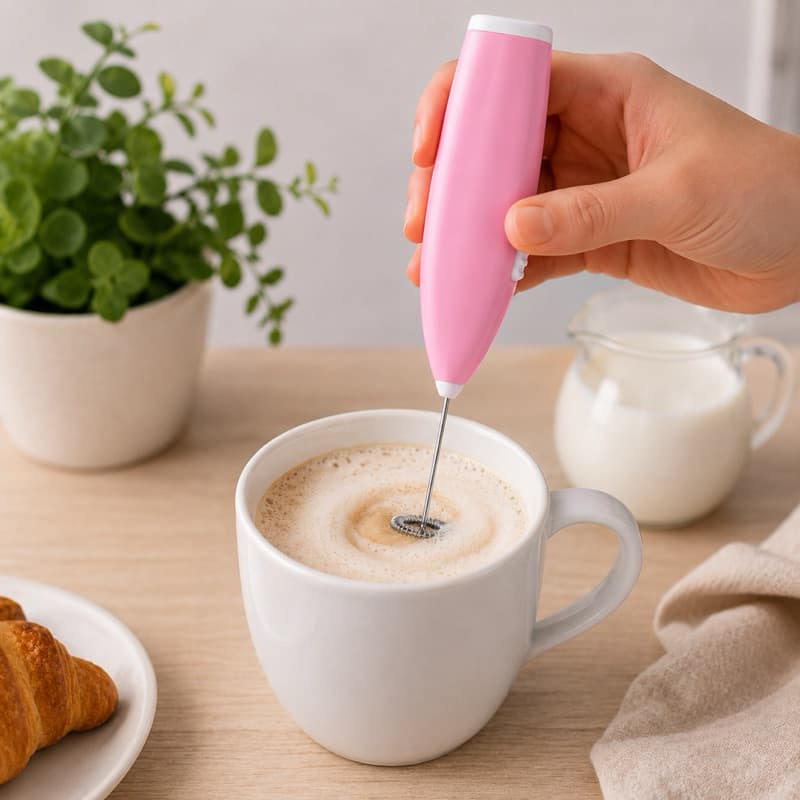 Misturador Elétrico Portátil para Café Leite Cappuccino Espumador Mixer