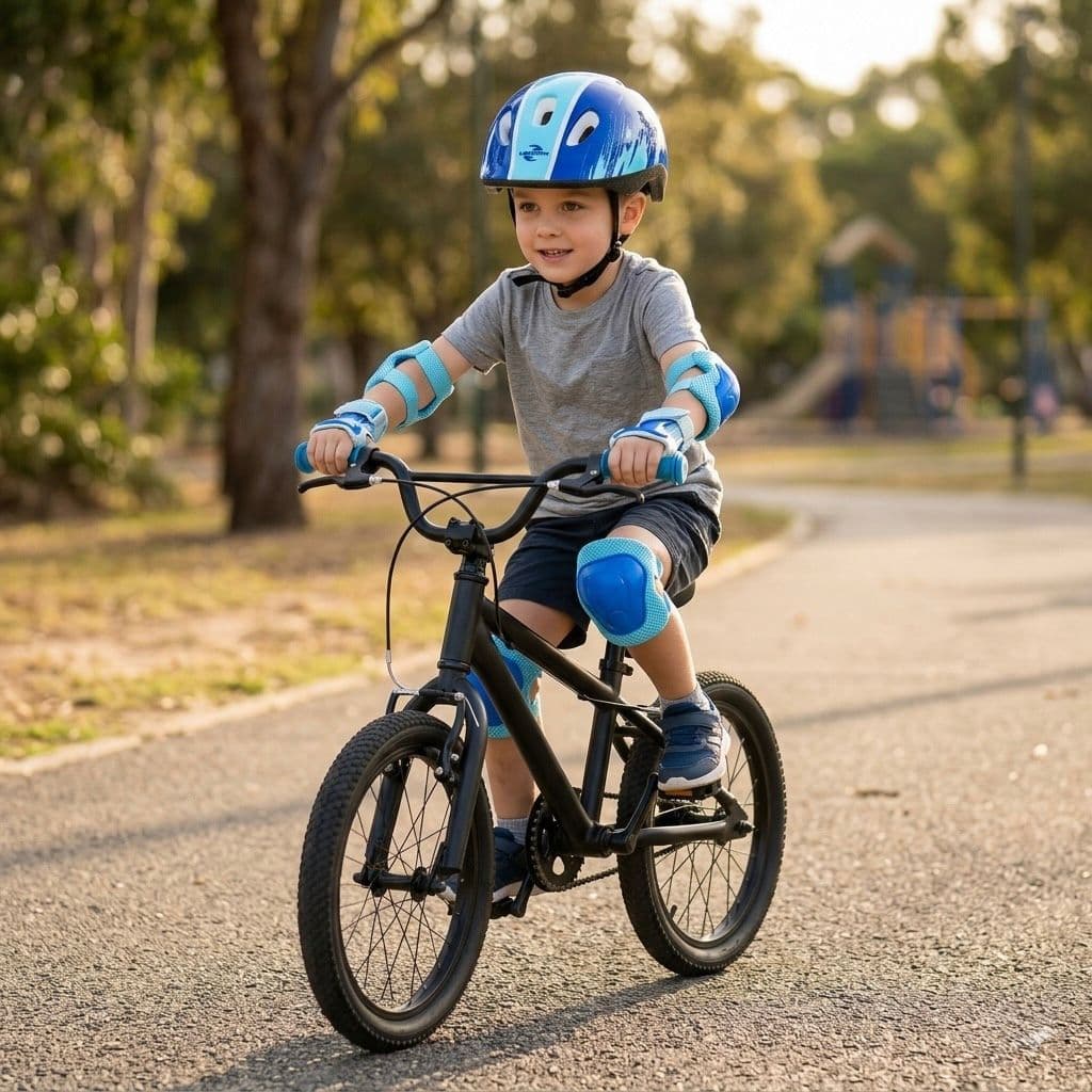 Kit Proteção Infantil Completo com Capacete 7 Peças Skate Patins Bicicleta