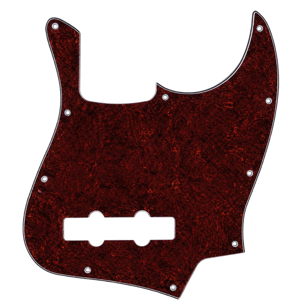 Proteção Escudo Red Tortoise Para Contra Baixo Jazz Bass 4 Cordas Com 10 Furos Padrão USA/MEX