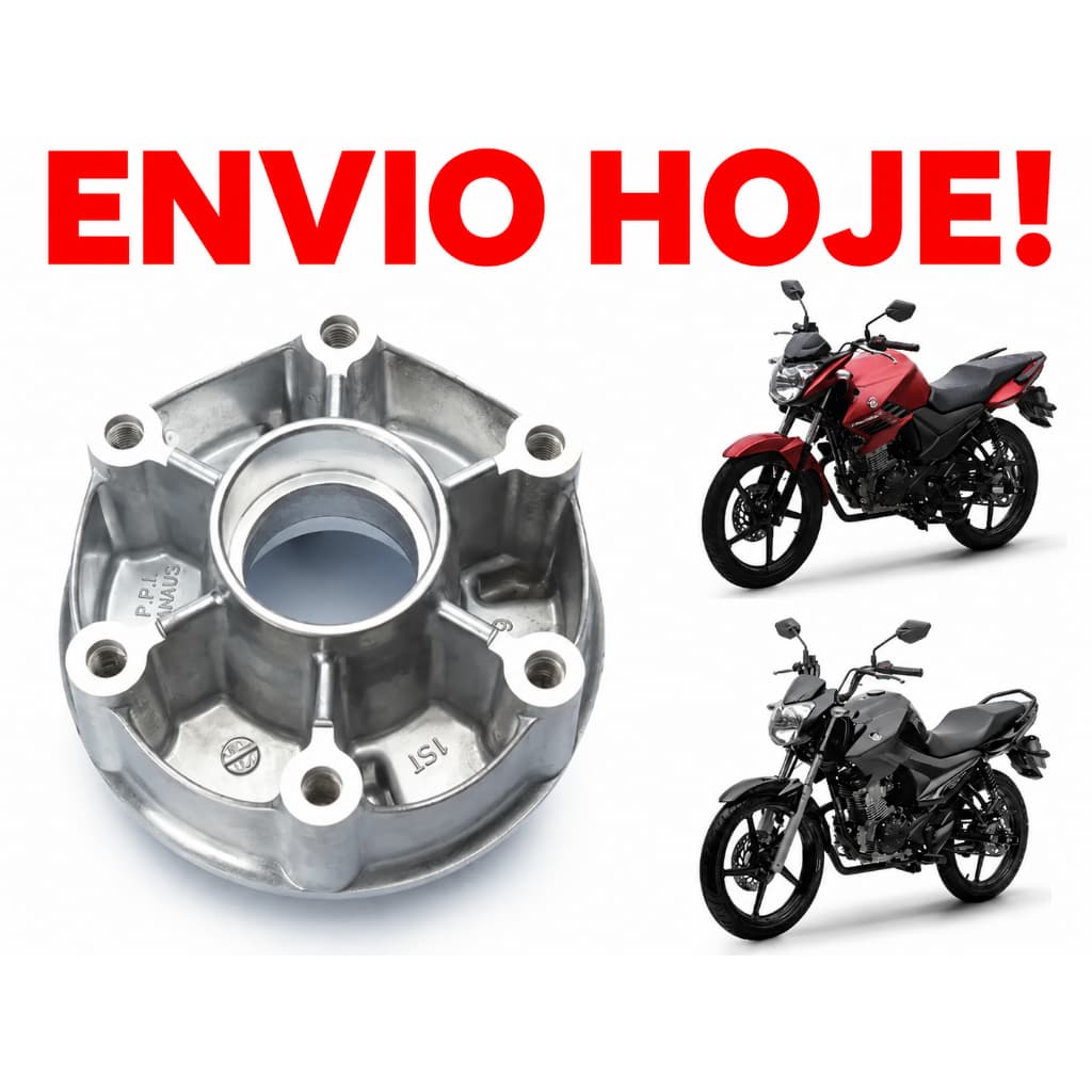 FLANGE DO TAMBOR FREIO TRASEIRO FACTOR 150 2014 ATÉ 2022 FAZER 150 2015