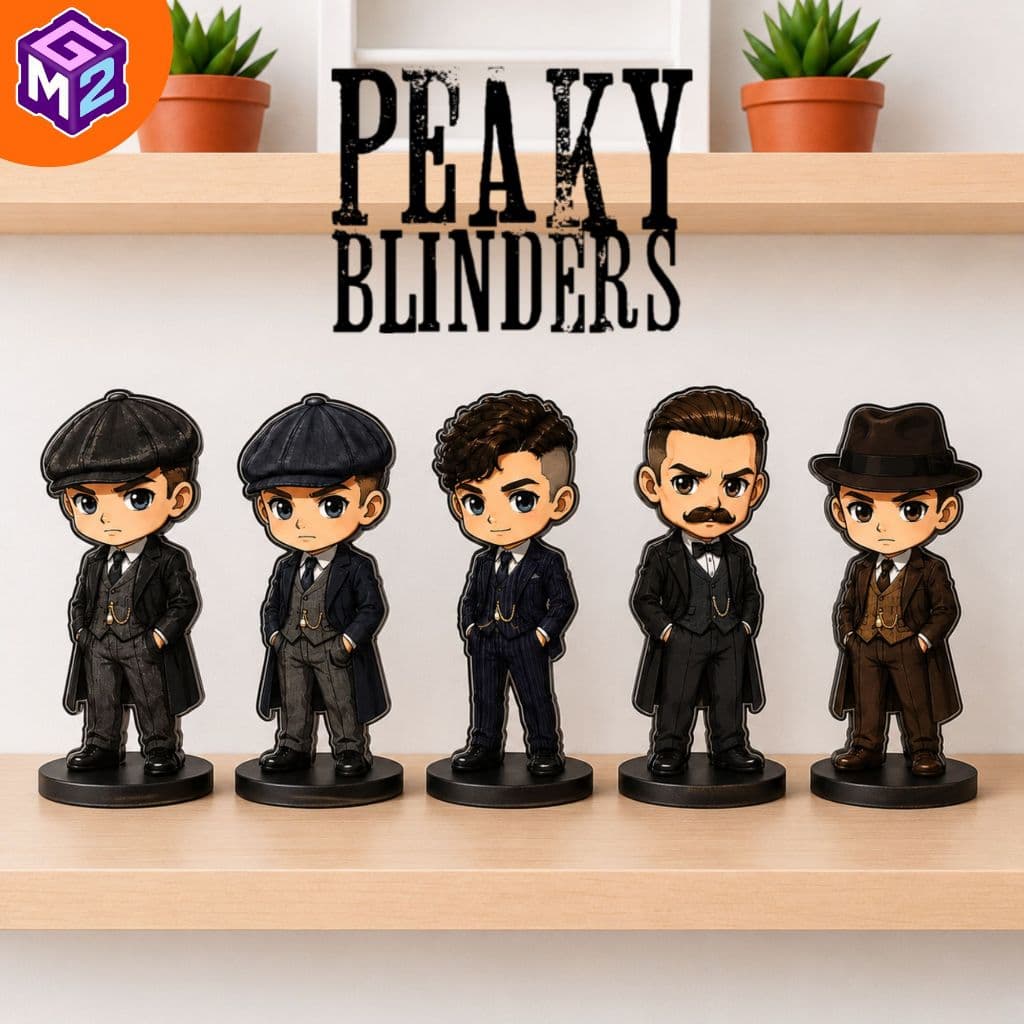 kit Totens Display Personagens de Mesa Peaky Blinders combo com 5
