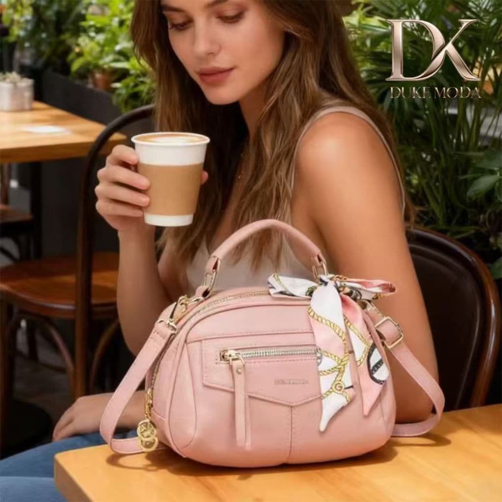 Bolsa DUKEMODA Estilosa com Echarpe - Presente Ideal para Mãe, Avó ou Amiga, Design Clássico Durável A1048