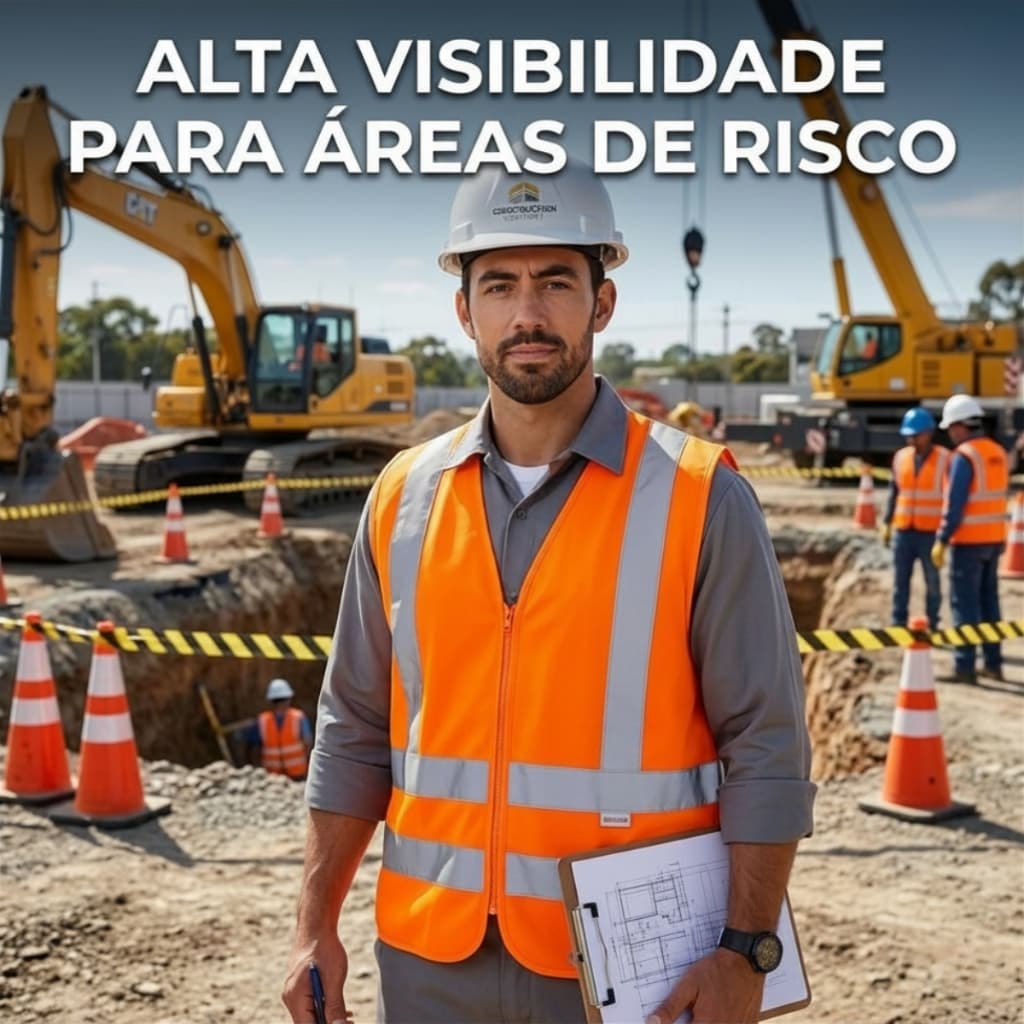 Colete De Segurança Sinalização Refletivo Fluorescente Epi Transito