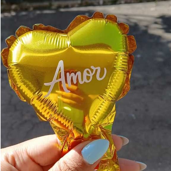 Kit Adesivos Amor para Balão 5 Polegadas | Vinil Decorativo Romântico