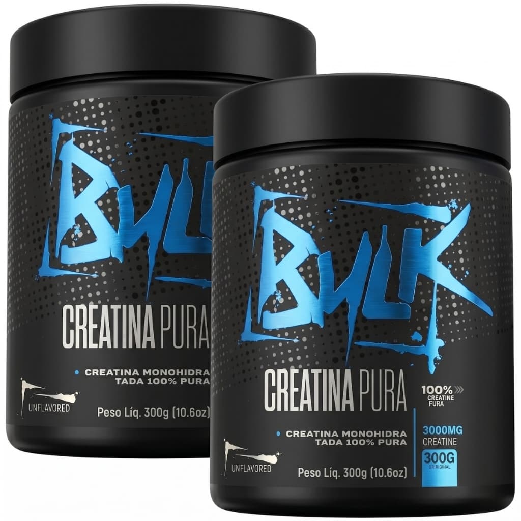 Creatina Pura 300g Kit com 2 Unidades (600g)