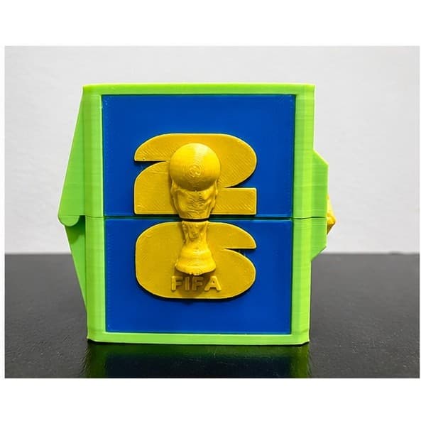 Porta Figurinhas Copa do Mundo | Organizador de Figurinhas Futebol | Opção com Nome Personalizado