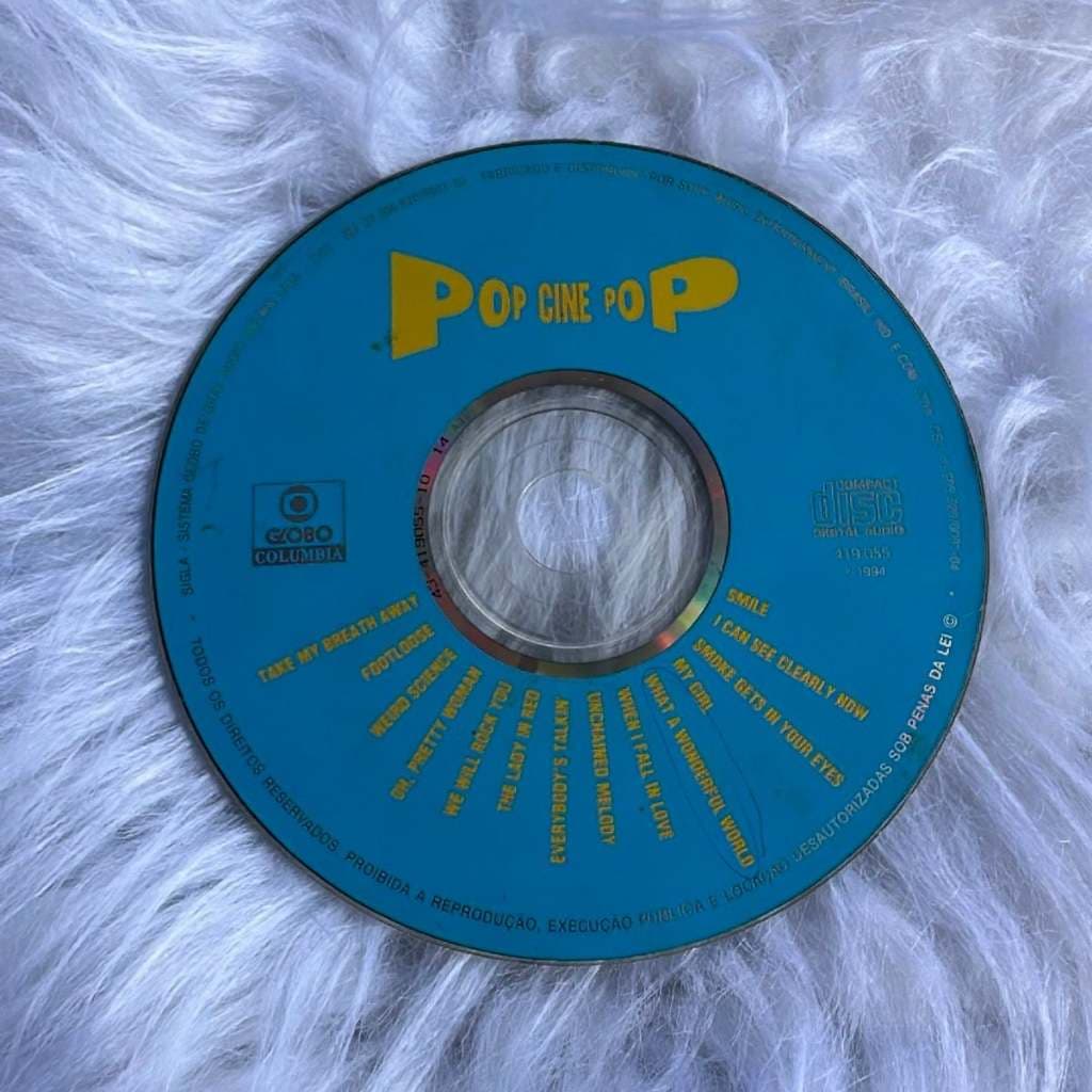 CD Pop Cine Pop Globo Columbia Original