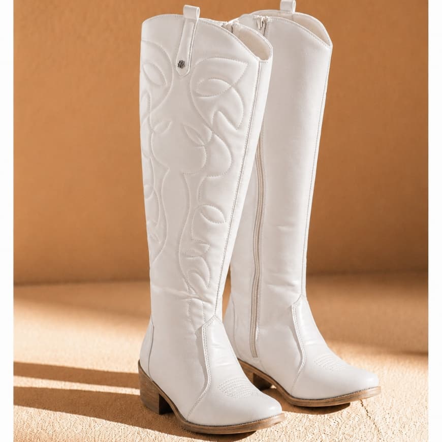 Bota Montaria Feminina Sertaneja Cano Longo Rodeio Show Western