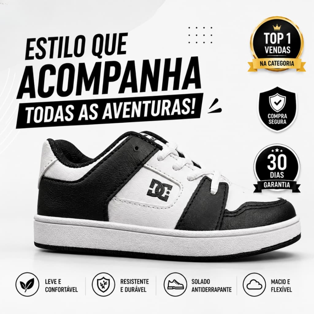 Tênis Infantil Casual Confortável para Dia a Dia Escola Passeio Sola Macia Antiderrapante 26 ao 33