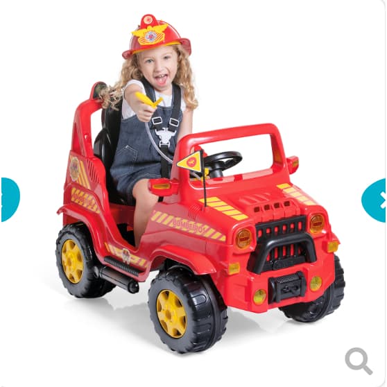 Carrinho de Passeio Diipi Bombeiro