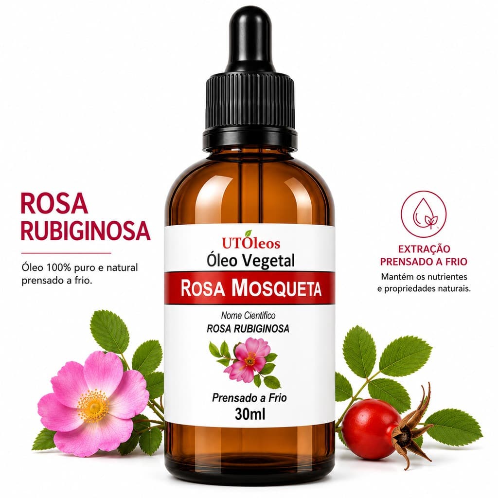 Óleo Vegetal De Rosa Mosqueta Rubiginosa 100% Puro 30ml