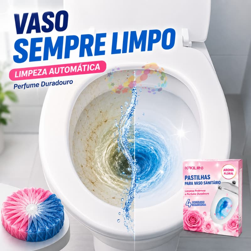 Kit4 Blocos/Pastilhas Para Caixa Acoplada Novo Frescor Tablete Pastilha Sanitário