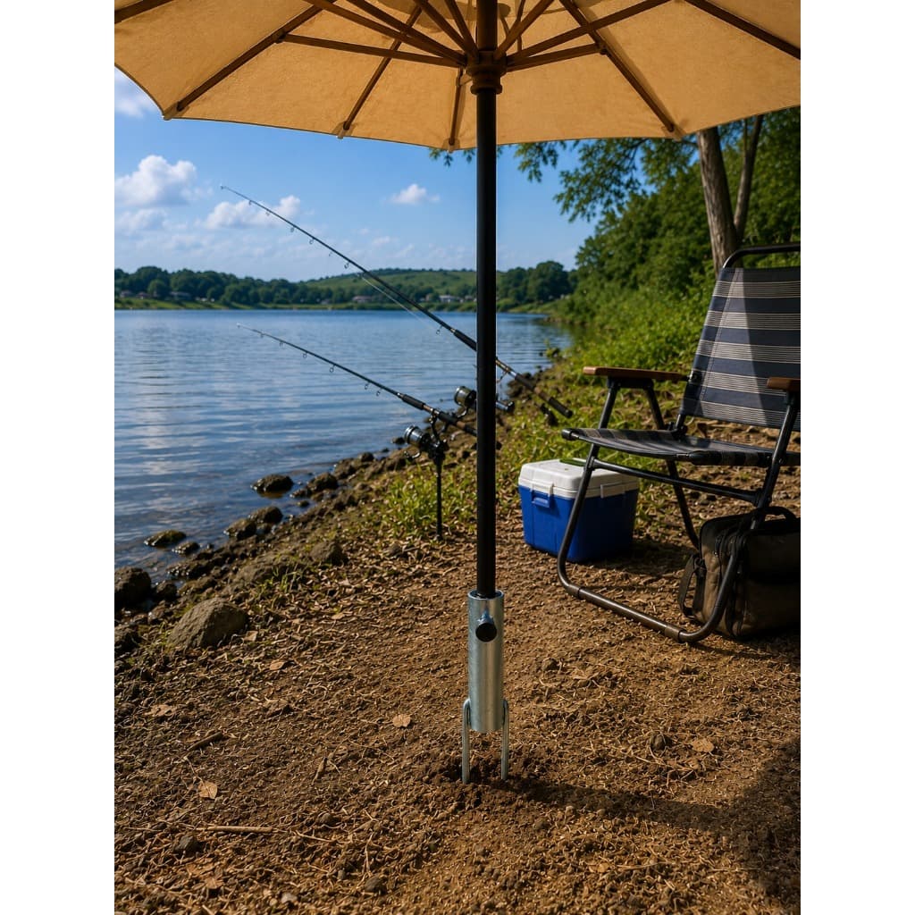 SUPORTE PARA GUARDA SOL E VARA DE PESCA TUBO FIXO Diametro 3 CM.