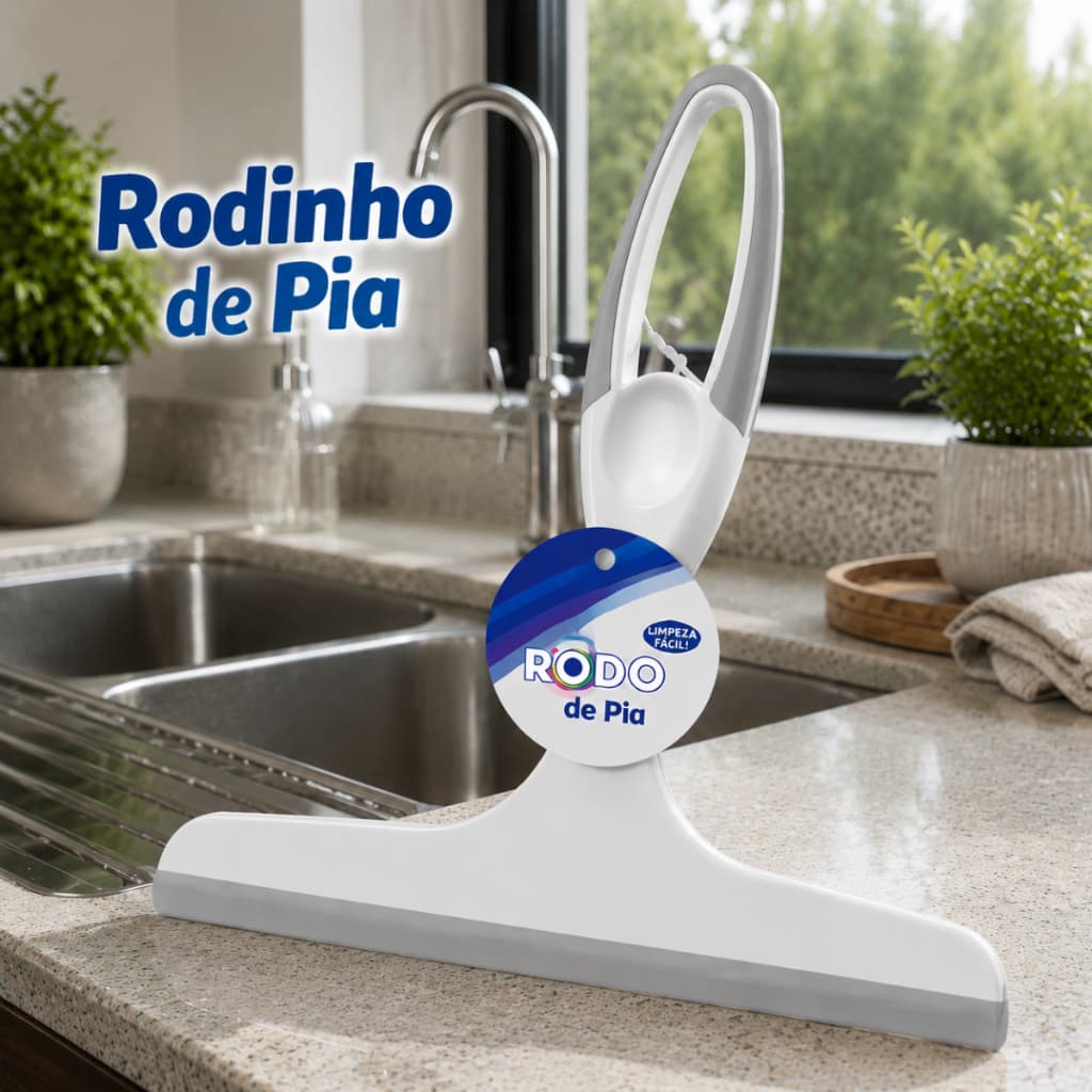Rodinho de Pia Rodo Seca Pia Cozinha Banheiro Coisas de Casa 21,4 CM