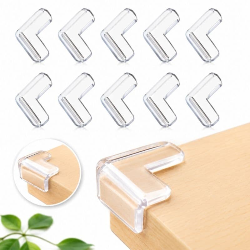 protetor de Quina para Mesa de Silicone, 1 Pacote com 10 Peças