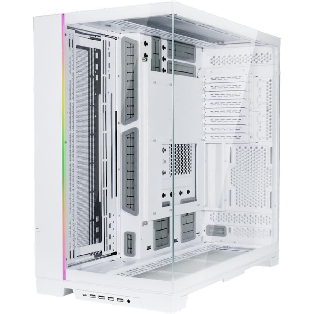 Gabinete Gamer Lian Li O11 Dynamic XL Branco Full Tower Vidro White