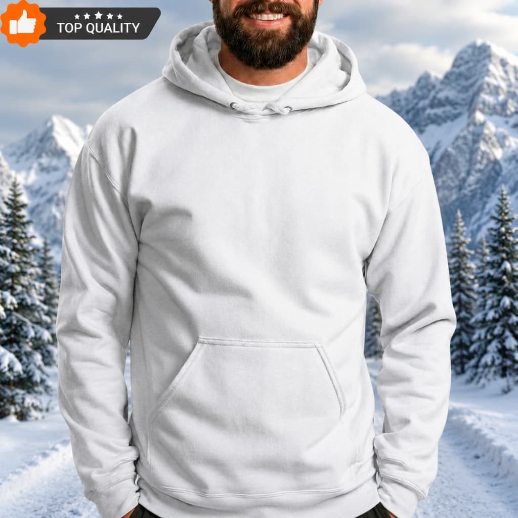 Blusa de Inverno Frio Moletom Canguru Unissex Branco Preto Bege Azul Marinho Masculino