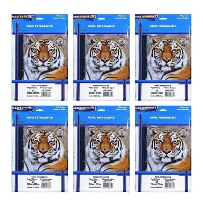 300 Folhas Papel Fotográfico 230g A4 Masterprint Glossy A Prova D' Água Promoção!!!!!!!!!!