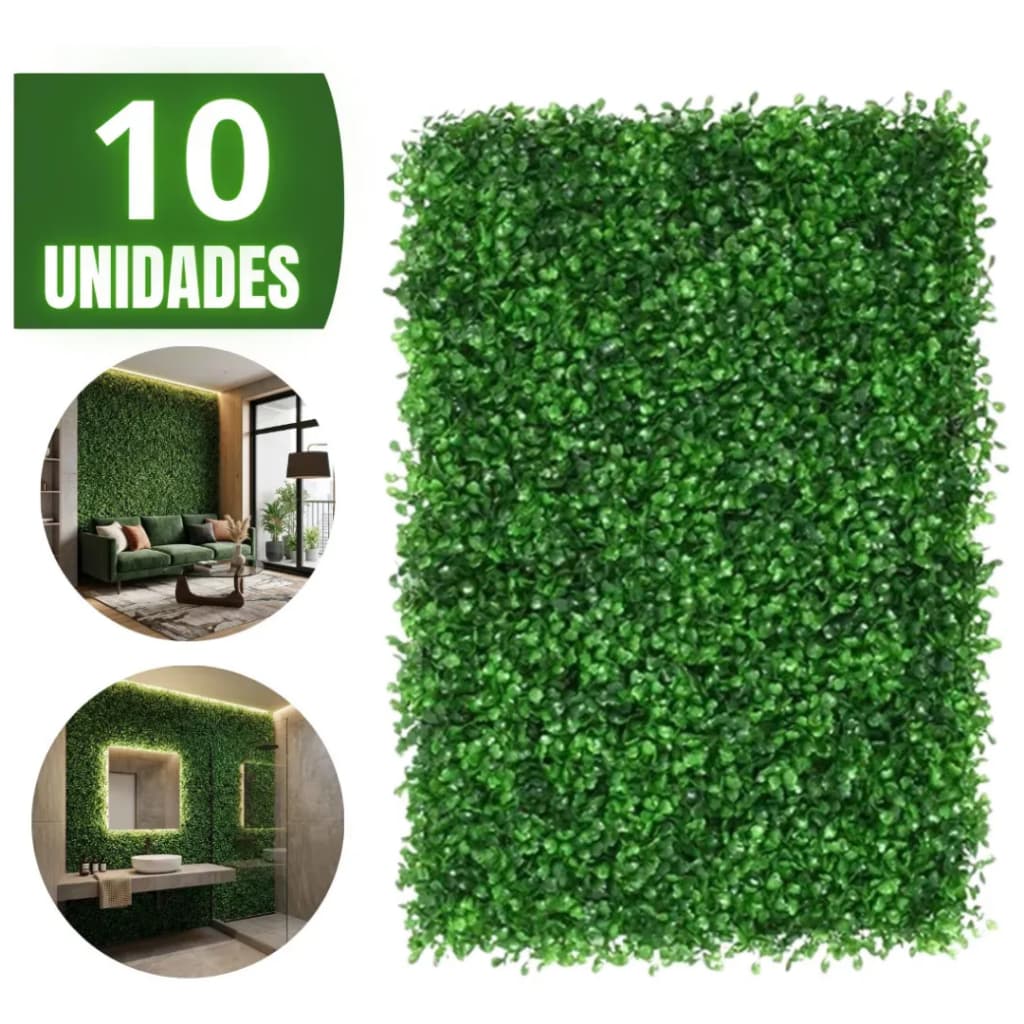 Kit 10 Placa De Buchinho 40x60 Jardim Vertical Artificial