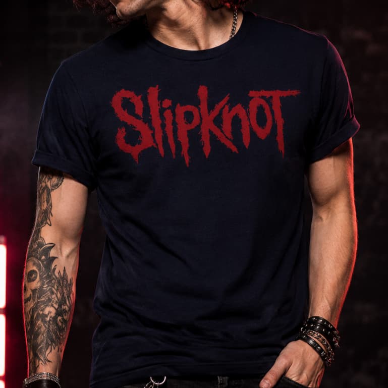 Camiseta Masculina Slipkno 100% Algodao Premium Corte Regular Rock Metal Show Streetwear