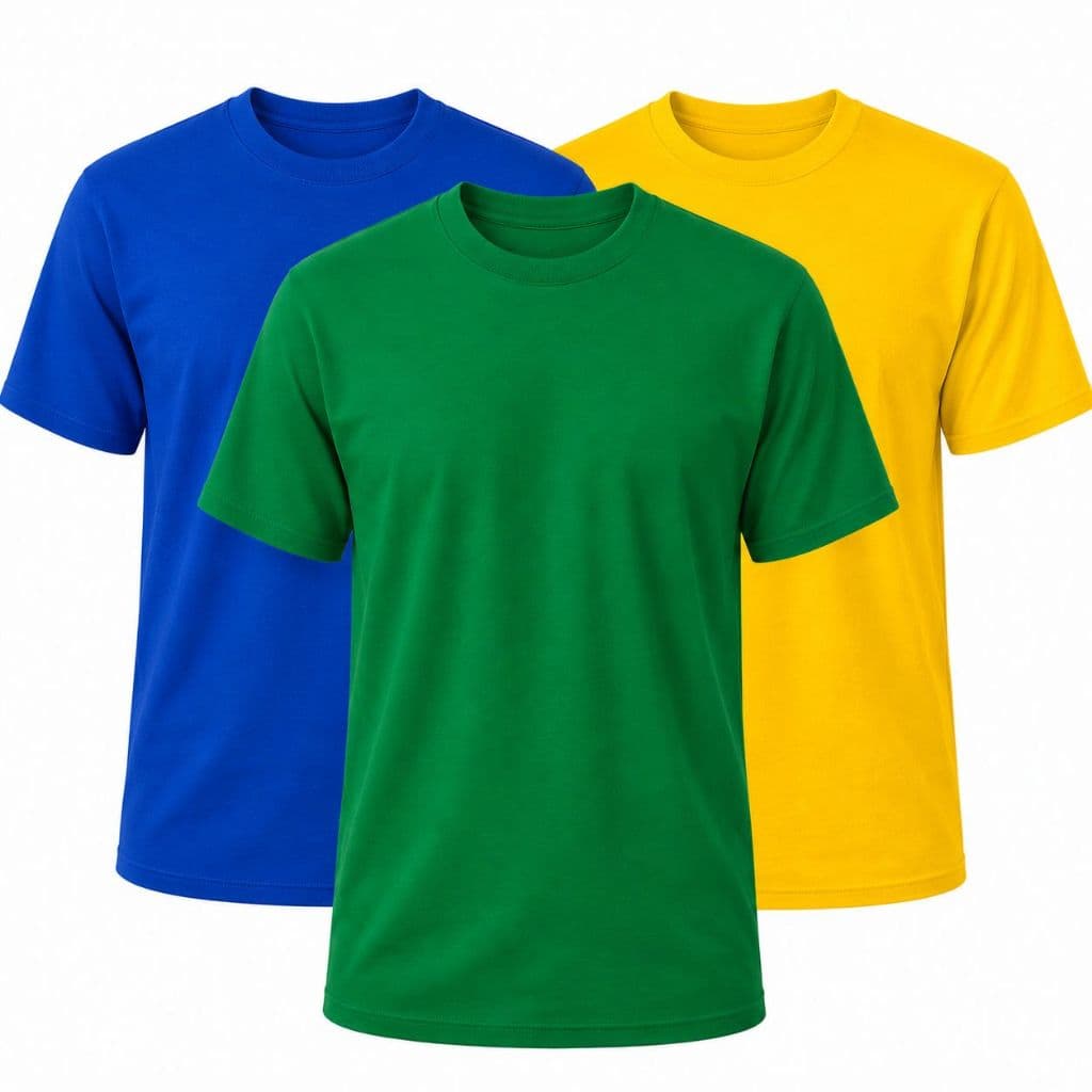 Kit 3 Camisetas copa básica unissex 100% algodão