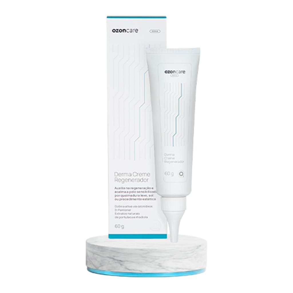 Derma Creme Regenerador Ozonizado 60g Ozoncare Alívio Reparação Intensiva Peles Sensíveis Ressecadas