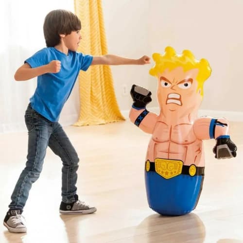 Brinquedo Infantil João Bobo 3D Inflavel de Boxe Gigante Diversão Garantida para Criançada