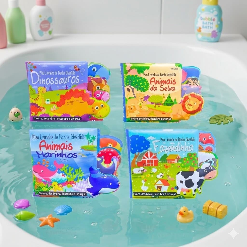 Meu Livro de Banho Divertido / Emborrachado / + 4 Meses