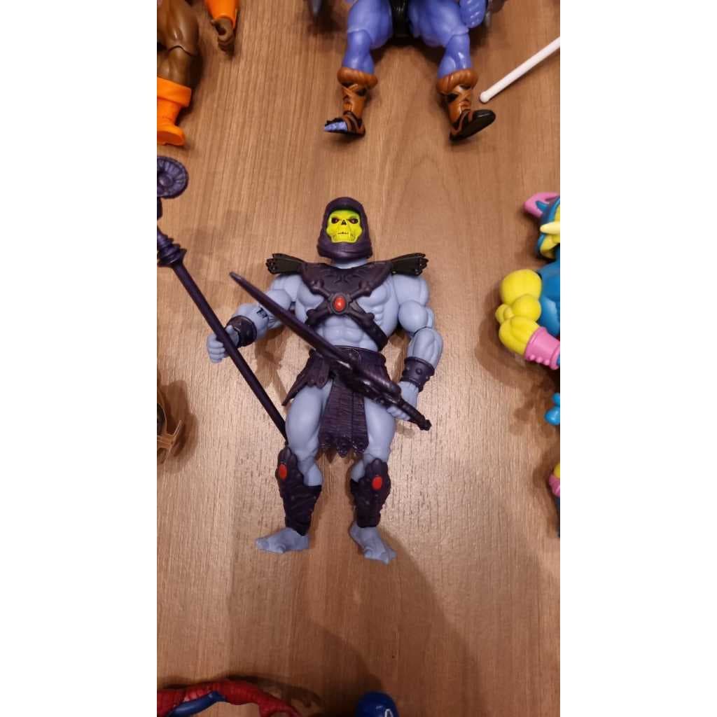 Coleção bonecos He-Man e Marvel Legends, completos, Mattel