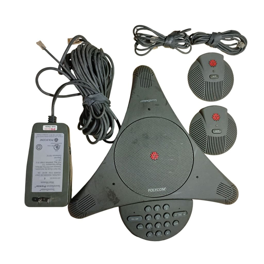 SISTEMA DE ÁUDIO CONFERÊNCIA POLYCOM SOUNDSTATION EX SERIAL NUMBER 12810619