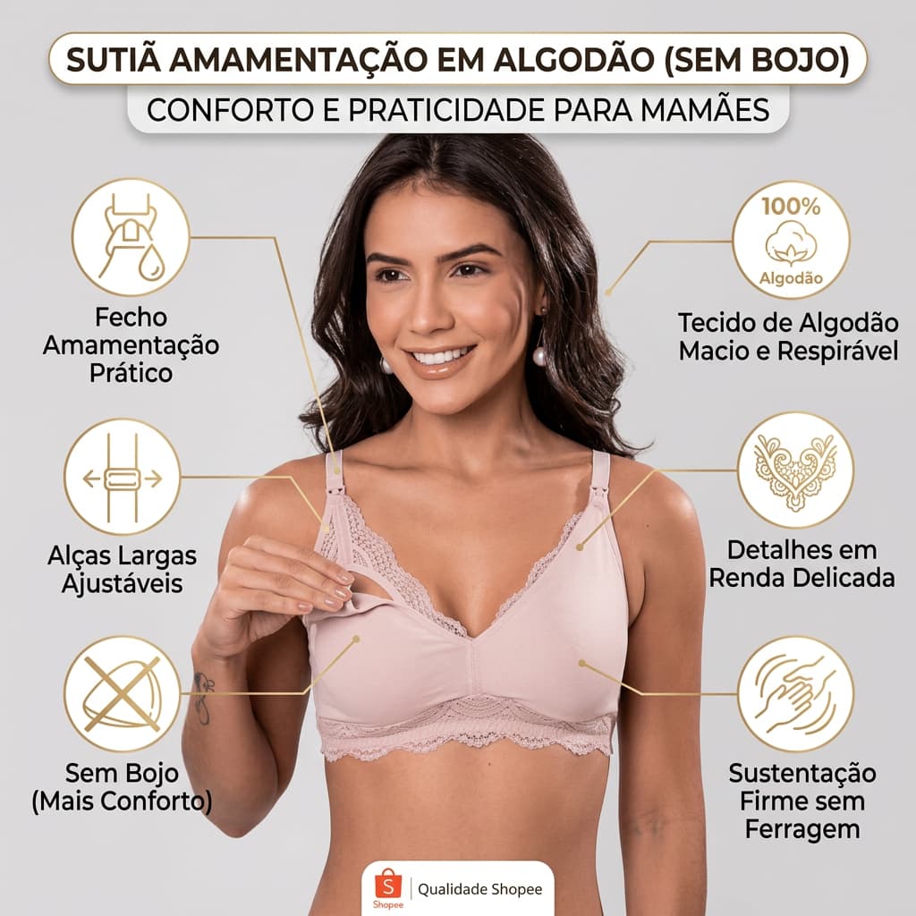 Sutia Mae Com Base Amamentacao Nayane