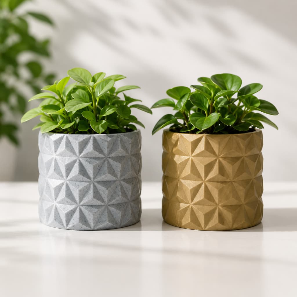 Vaso Geométrico Decorativo Moderno para Plantas e Suculentas