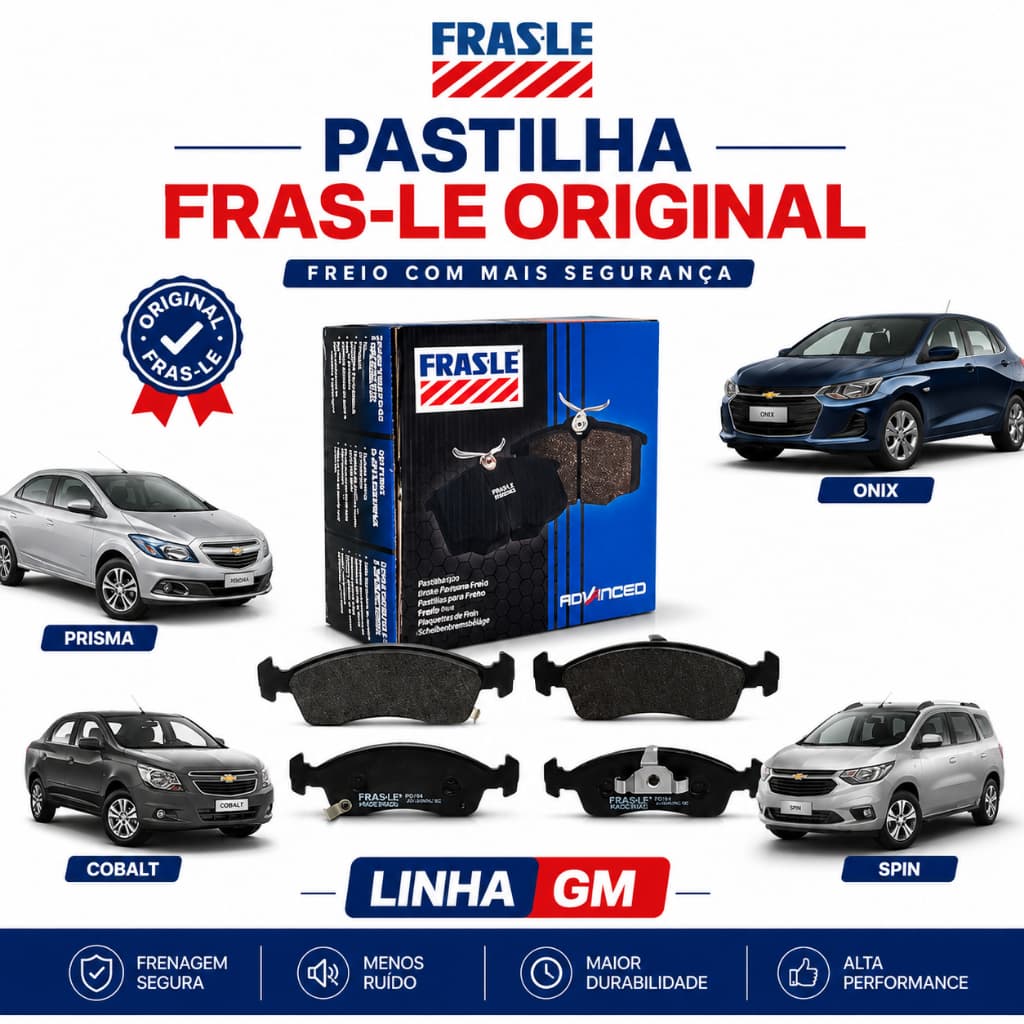 Pastilha De Freio Dianteira Onix Prisma Cobalt Spin Sonic Fras-le PD94 Original