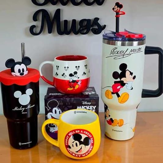 Mickey Minnie Disney Caneca Copo Térmico Térmica Xícara Garrafa Cerâmica Inox Original Licenciado