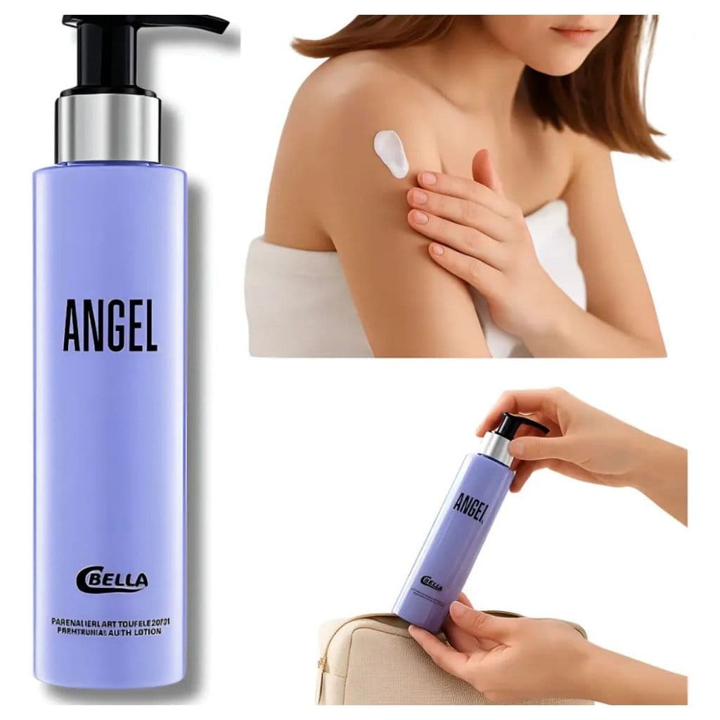 Creme Hidratante Corporal Angel CBELLA 200ml Loção Corporal Perfumada Feminina Creme Corporal Alta Fixação