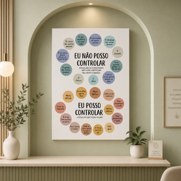 Quadro Decorativo Saúde Mental Psicologia Clinica Hall