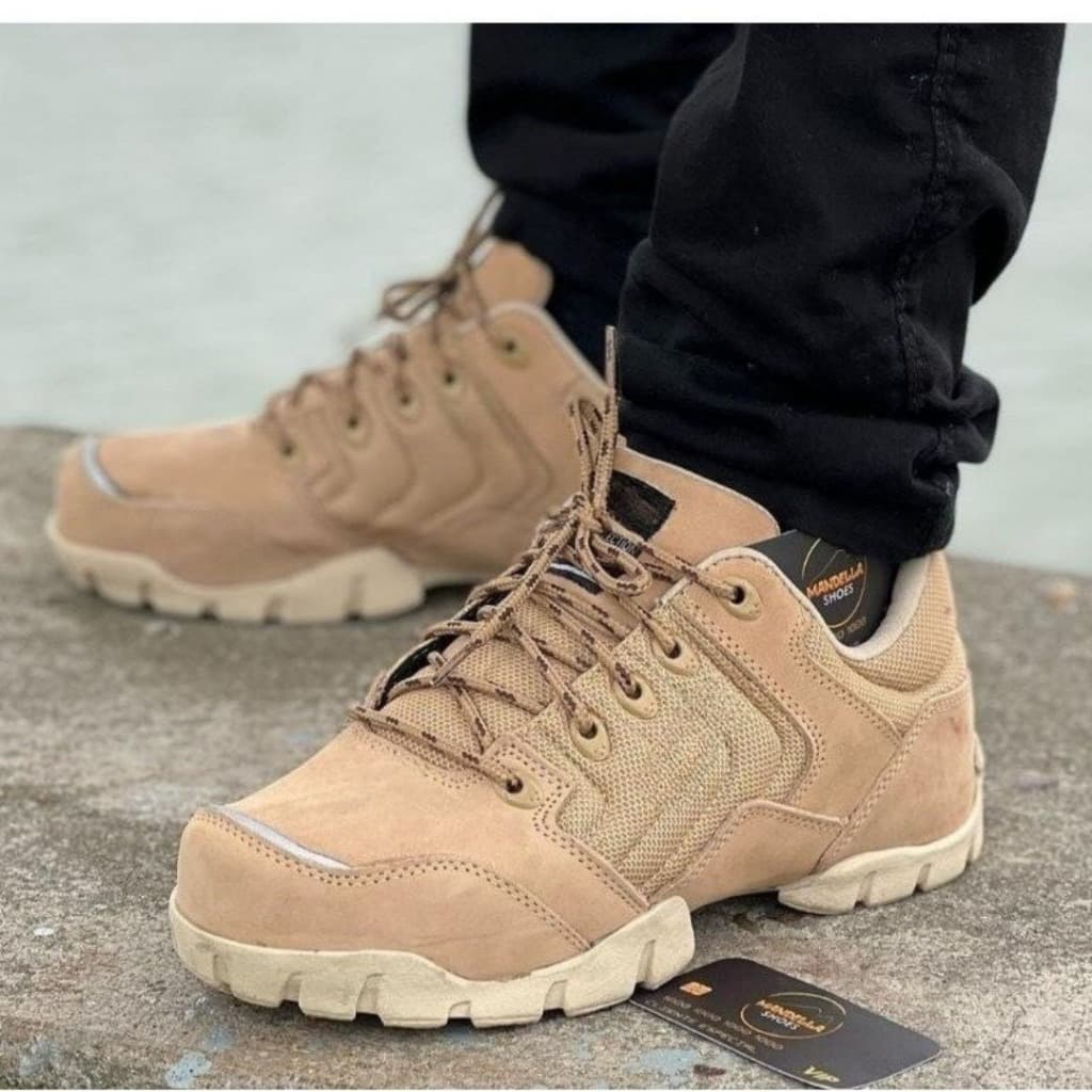 Tênis Masculino Couro Nobuck Reforçado Casual Adventure Moderno