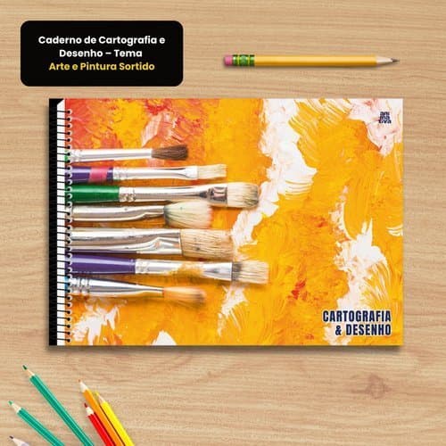 Caderno De Desenho Artístico Cartografia Temas Criativos Pintura Sortida