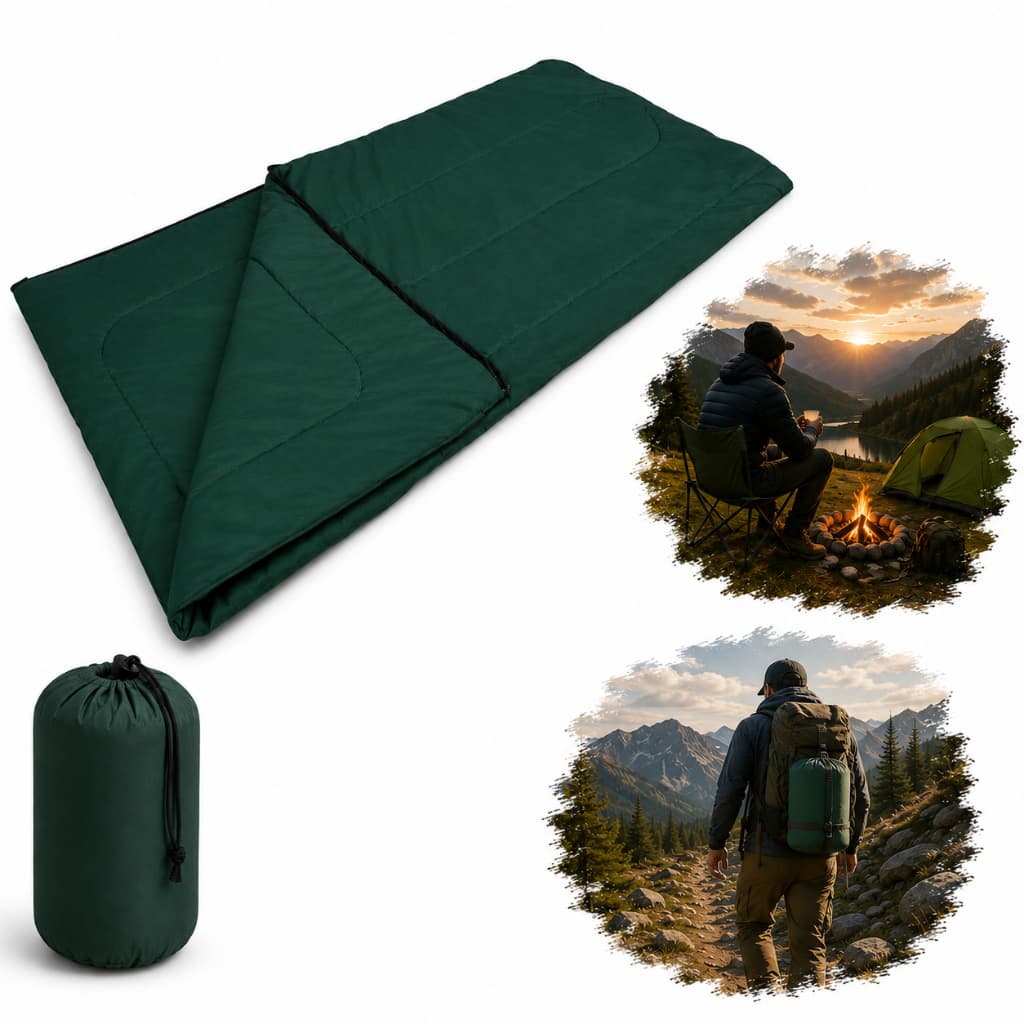 Saco De Dormir Camping Térmico 4°c Leve Compacto + Sacola