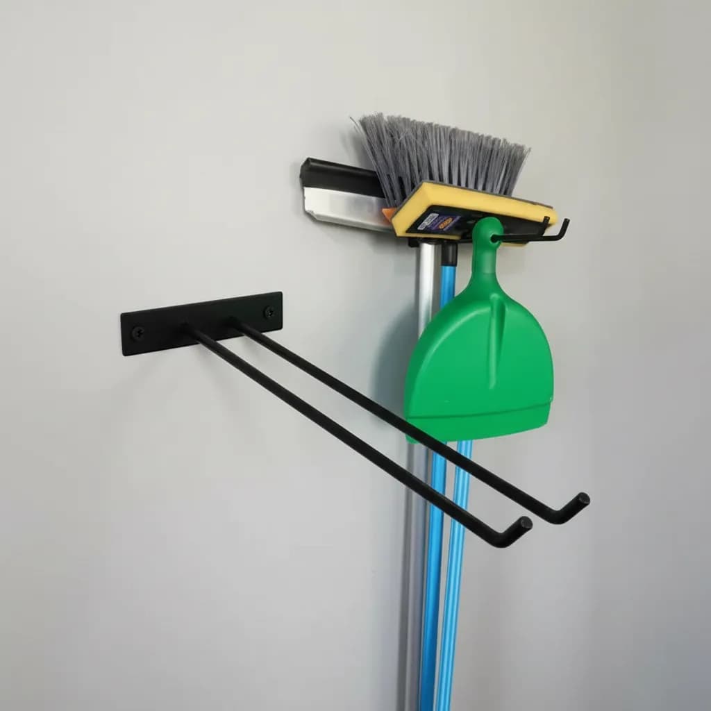 Suporte Porta Vassoura Rodo De Parede Gancho 30cm