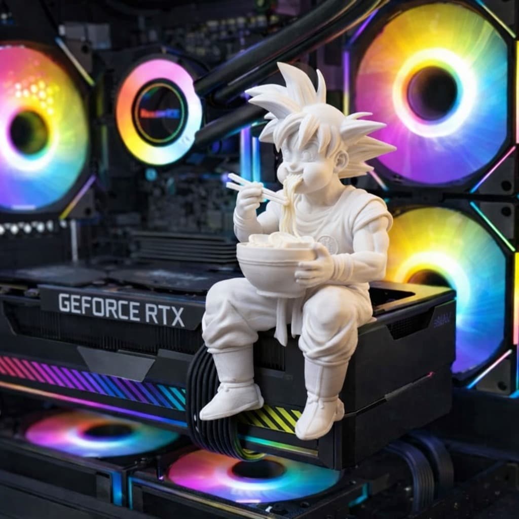 Boneco Goku Decorativo 10cm Para Gabinete Gamer Setup Pc