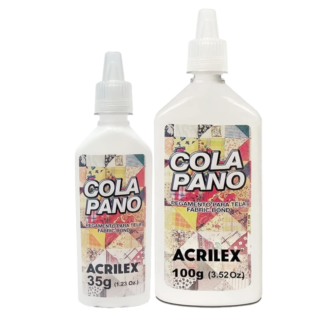 Super Cola Pano Acrilex com Bico Aplicador Fixação Perfeita