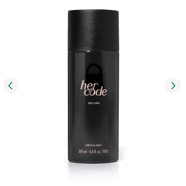 Body Splash Her Code 200ml o Boticário, Desodorante Colônia Feminino.