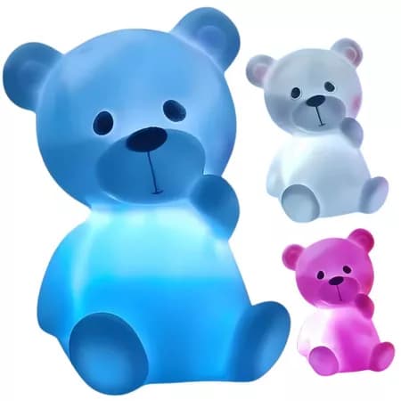 Luminária Urso Infantil Fofinho Presente Decoração Quarto bebe Criança