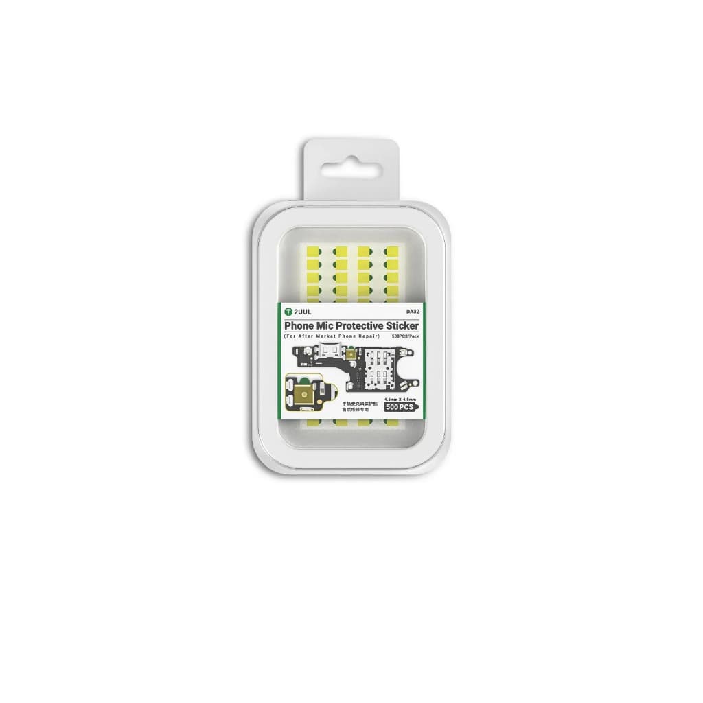 Adesivos protetores para microfone de celular 2UUL DA32 para reparo de celulares 500 unidades/pacote