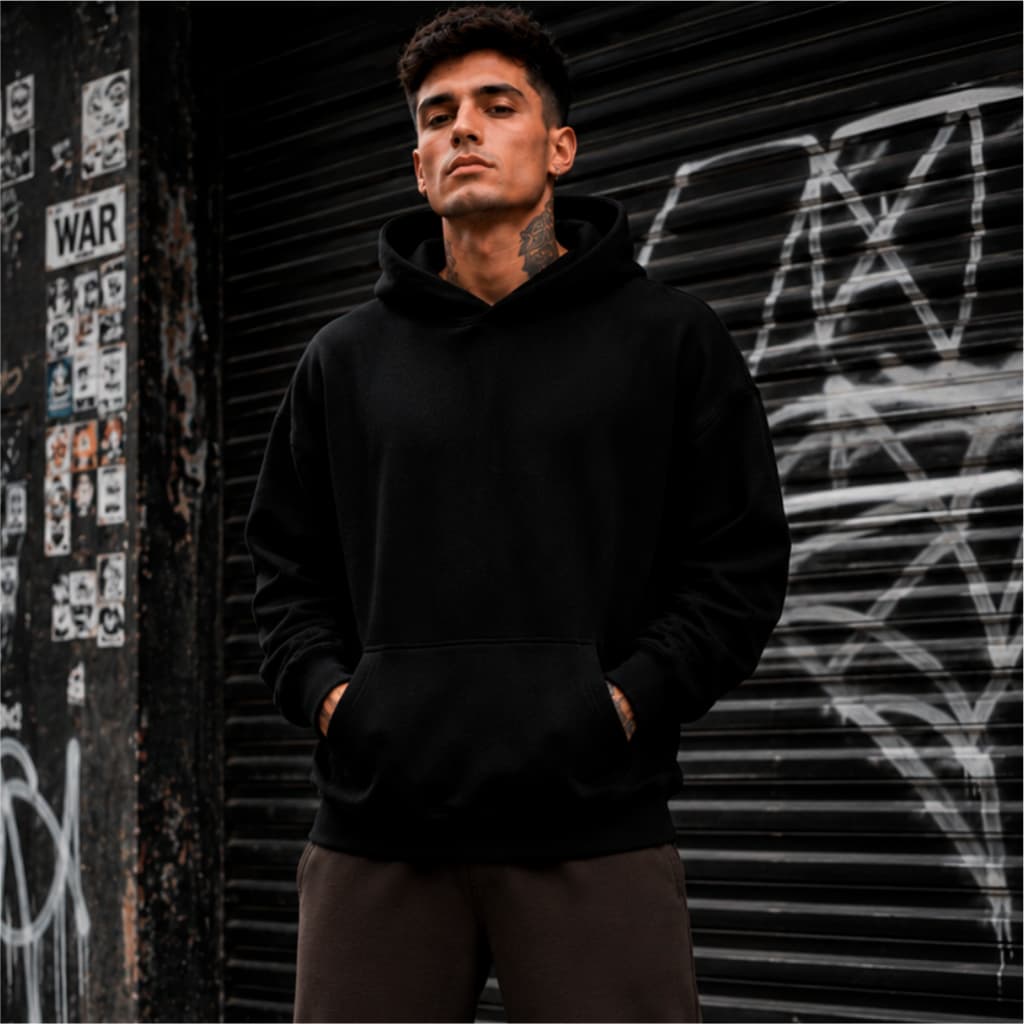 Moletom Canguru Com Capuz Masculino e Feminino Algodão Liso Inverno sofisticado