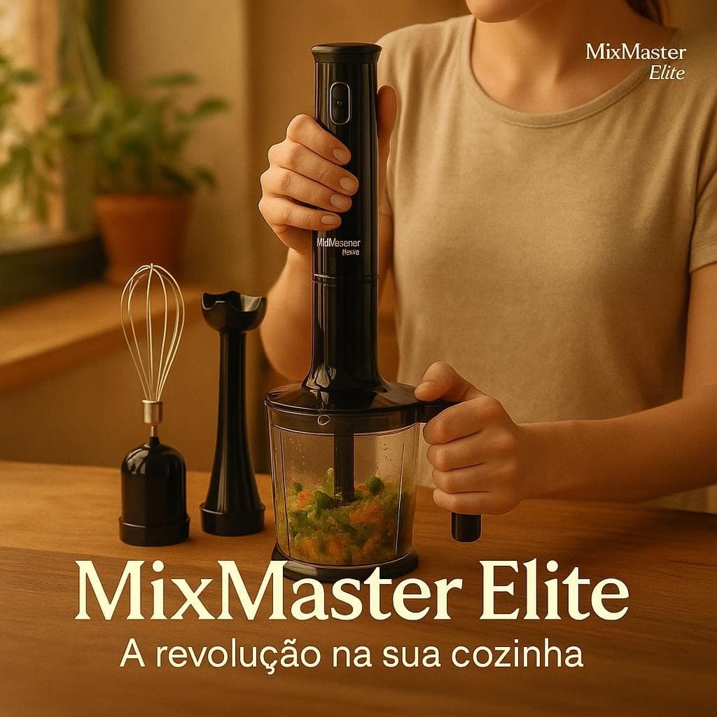 Kit Mixer Processador Batedor 3 em 1 Aço Inox 127V