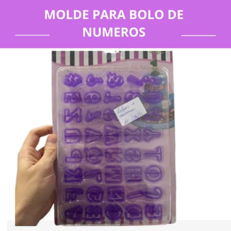 Molde Para Bolo de Números e Letras Decorativos – Kit Completo para Confeitaria