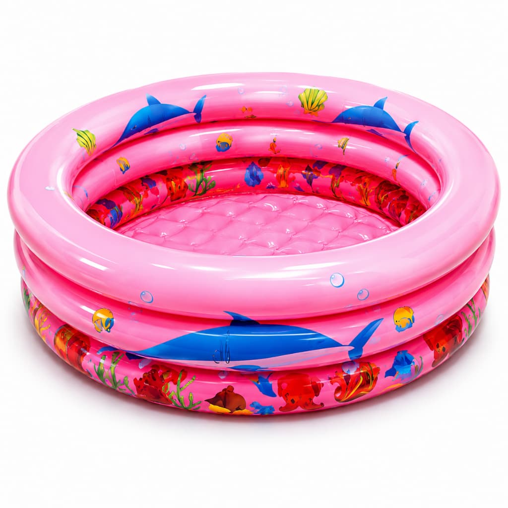 Piscina Inflável Infantil 260 Litros 110cm Redonda Grande Criança Verão